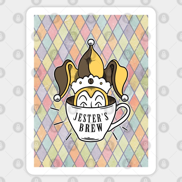 Jester's Brew Logo Sticker by SensaWonder